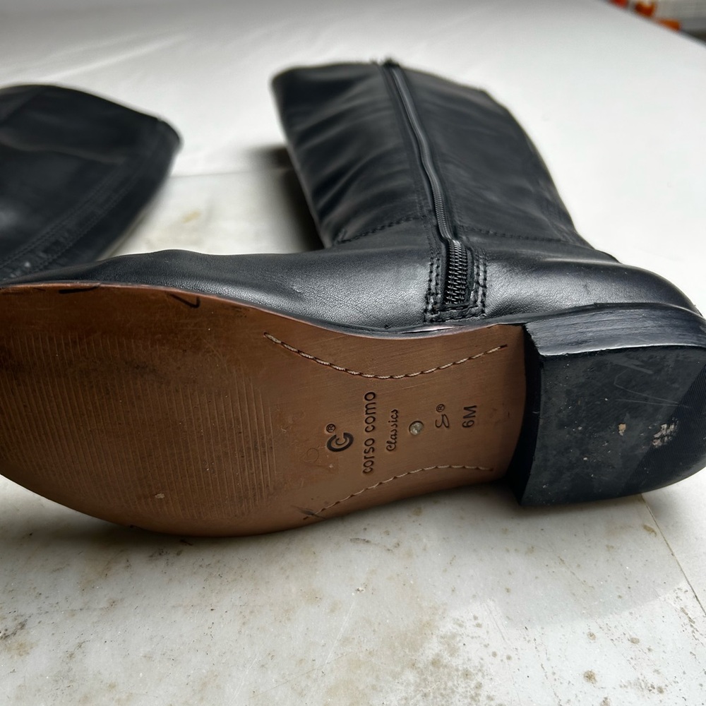 Corso Como Black Leather Boots - Picture 6 of 12